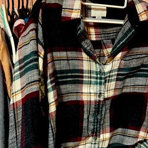 American eagle cropped plaid